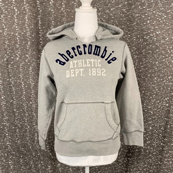 Abercrombie & Fitch Other - Vintage Y2K Abercrombie & Fitch Gray Pullover Hoodie Sweatshirt Preppy Juniors M